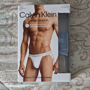 New Calvin Klein Cotton 2Pack Jock Straps